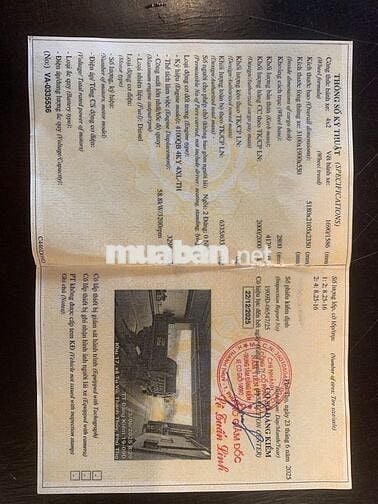 Xe tải ben tự đổ Chiến Thắng 2T sản xuất năm 2008