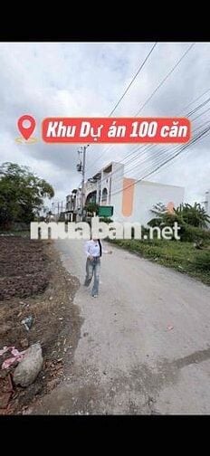 Mặt tiền dự án 100 căn 5x22 đường thông 1.050tr 4pn3vs SHR có thể KD