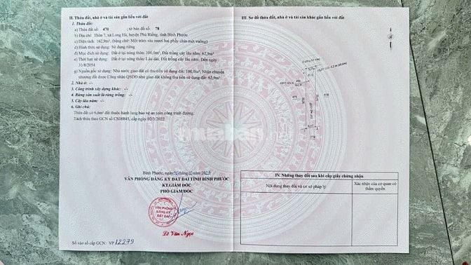 Bán đất nền KDC long hà, gần 3 KCN Long Tân – Long Hà – Bù Nho