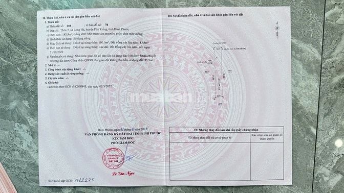 Bán đất nền KDC long hà, gần 3 KCN Long Tân – Long Hà – Bù Nho