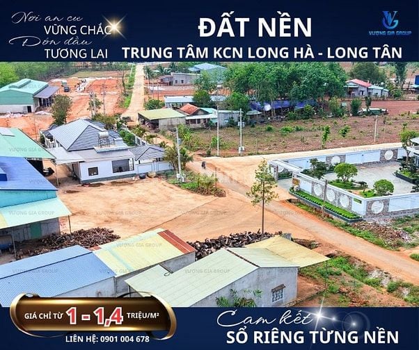 Bán đất nền KDC long hà, gần 3 KCN Long Tân – Long Hà – Bù Nho