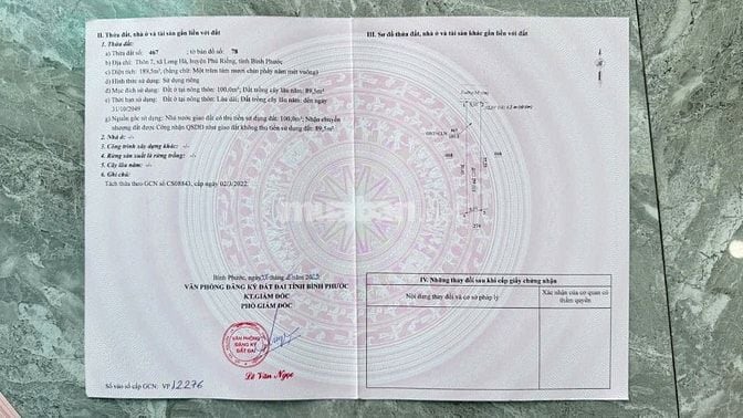 Bán đất nền KDC long hà, gần 3 KCN Long Tân – Long Hà – Bù Nho