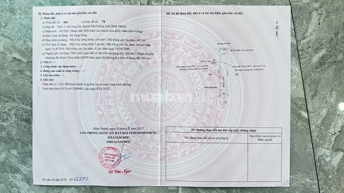 Bán đất nền KDC long hà, gần 3 KCN Long Tân – Long Hà – Bù Nho