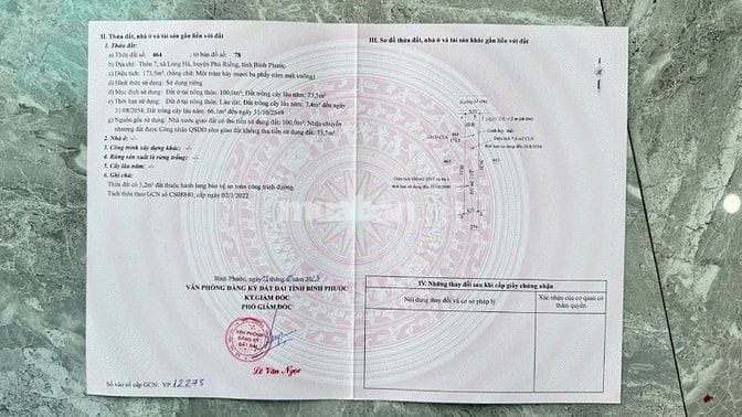 Bán đất nền KDC long hà, gần 3 KCN Long Tân – Long Hà – Bù Nho