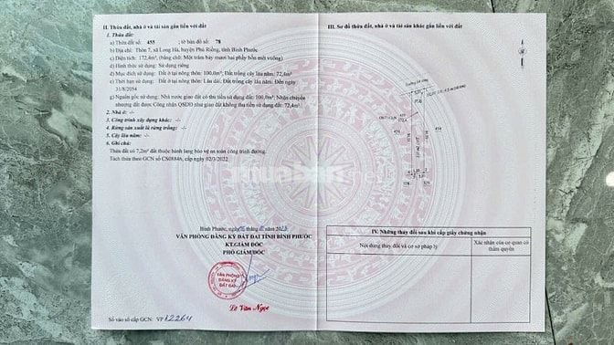 Bán đất nền KDC long hà, gần 3 KCN Long Tân – Long Hà – Bù Nho