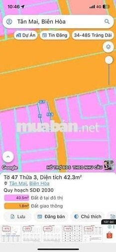 Nhà mặt tiền Nguyễn Ái Quốc, P Tân Tiến đối diện NT Phúc Hải