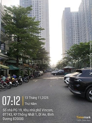 Bán Shophouse Vincom 550 Dĩ An –Giá chỉ 12ty999