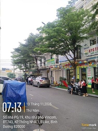 Bán Shophouse Vincom 550 Dĩ An –Giá chỉ 12ty999