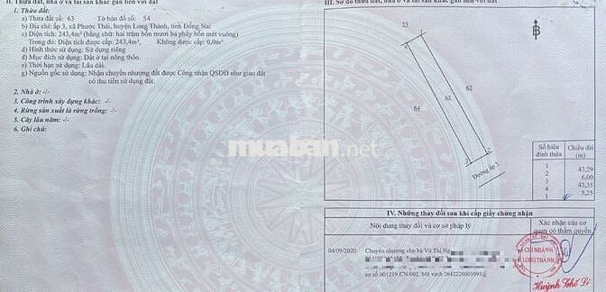 Bán lô đất Full Thổ đường nhựa - ngang 6m -Ngay vòng xoay Bến lức - LT