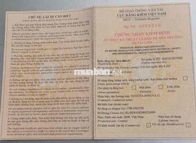 Toyota Innova 2008 V - 257000 km