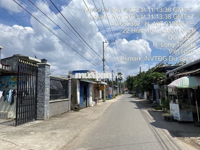 Bán lô đất Full Thổ đường nhựa - ngang 6m -Ngay vòng xoay Bến lức - LT