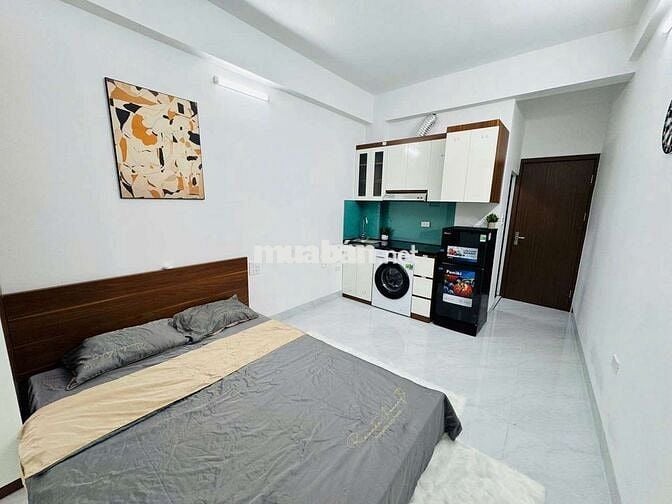 Khai trương CCMN 28m2 Full đồ. Máy giặt riêng, ban công tại Nguyễn Lân