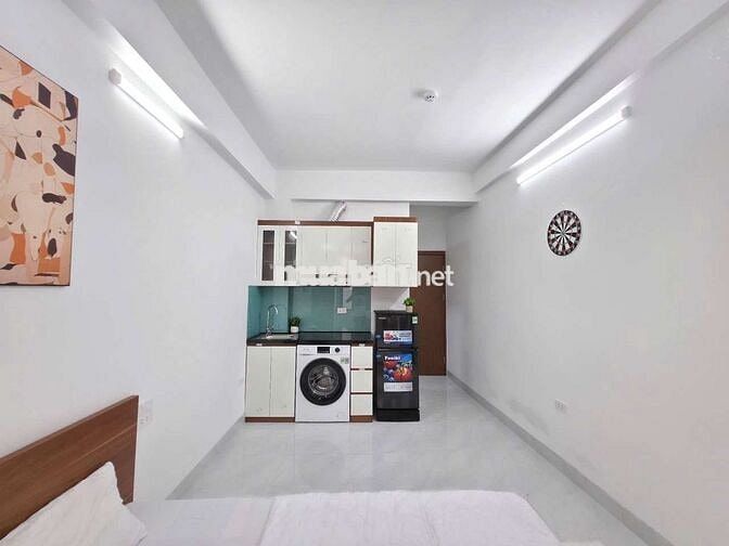 Khai trương CCMN 28m2 Full đồ. Máy giặt riêng, ban công tại Nguyễn Lân