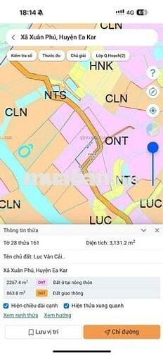 ĐẤT GIÁP SÔNG CHẤT ĐẤT PHA ĐỎ Ở GẦN TRUNG TÂM EAKAR