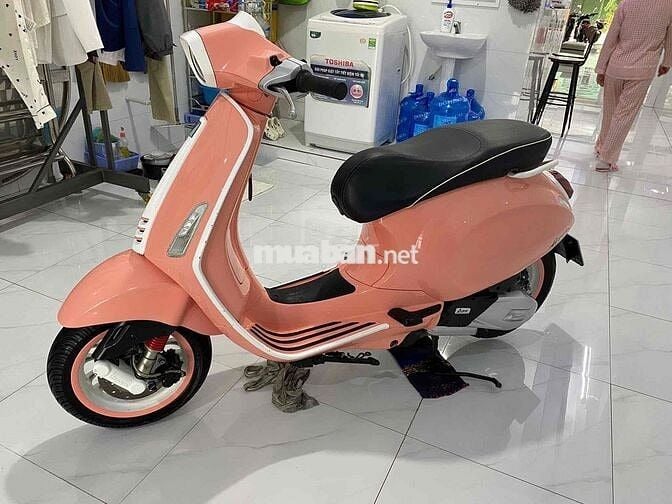 vespa hồng, ngay giao cccd, zin êm đẹp