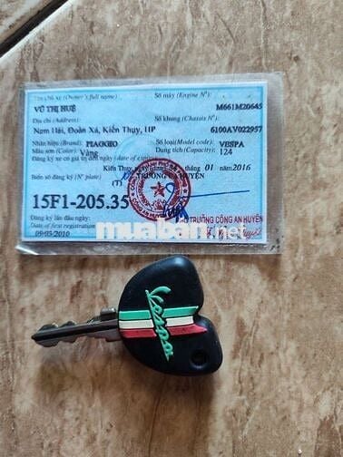 Vespa xe chất máy êm khỏe ngoại hình còn đẹp