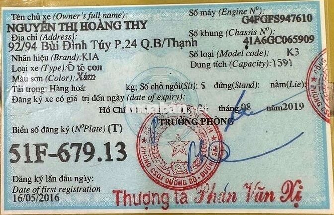 KIA K3 1.6L SX 2016 TỰ ĐỘNG 87000KM BẢO HÀNH 1 NĂM