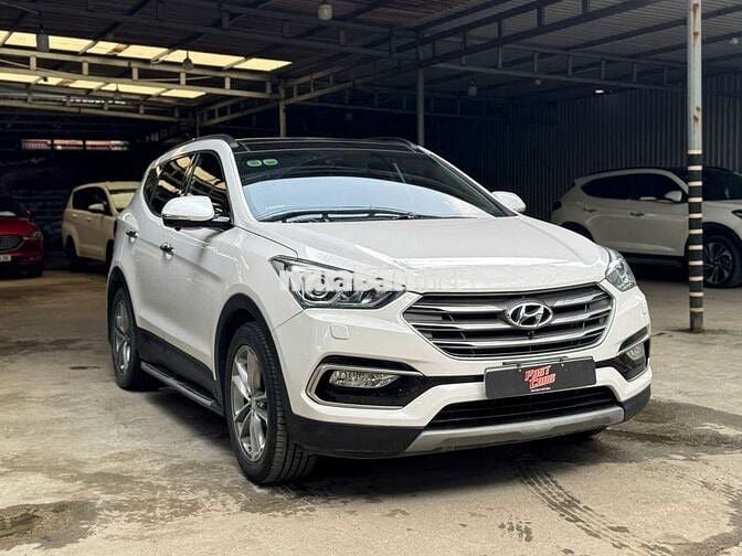 Hyundai Santafe 2017 2.4L 4WD,máy xăng,màu trắng