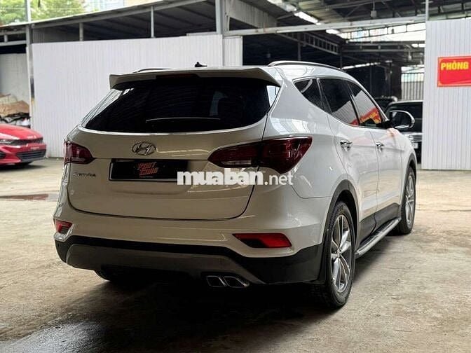 Hyundai Santafe 2017 2.4L 4WD,máy xăng,màu trắng