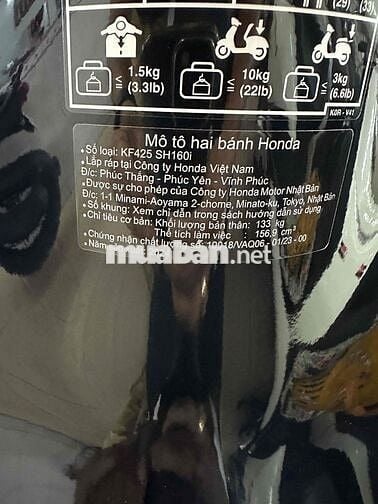 SH 160cc mua 2024 mới chạy 1 ngàn km mới 99%