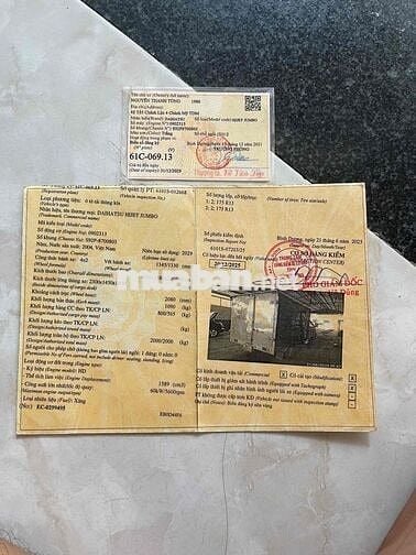 Bán xe Daihatsu thùng kín đời 2004