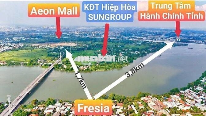 CĂN HỘ 3 MẶT VIEW SÔNG BIÊN HÒA - ĐỐI DIỆN SỦNGOUP & AEONMALL ĐỒNG NAI