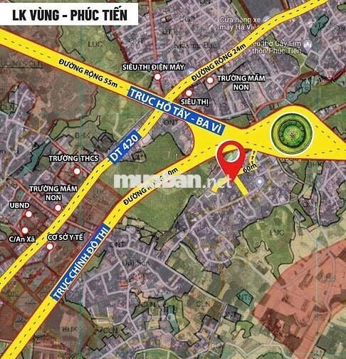 68,3M LÔ GÓC FULL THỔ CƯ TẠI BÌNH YÊN GẦN ĐƯỜNG 420