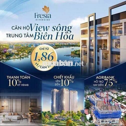 CĂN HỘ 3 MẶT VIEW SÔNG BIÊN HÒA - ĐỐI DIỆN SỦNGOUP & AEONMALL ĐỒNG NAI
