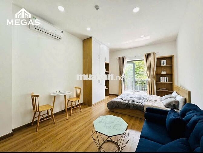CĂN HỘ STUDIO FULL NỘI THẤT - BAN CÔNG - MỚI 100% NGAY DƯƠNG QUẢNG HÀM