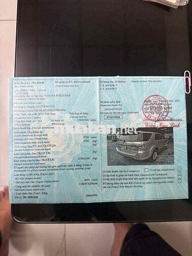 Toyota Fortuner 2013  bản 2.7V 4x2 AT