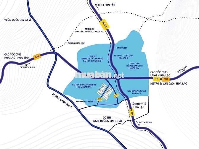 Bán Đất  phú cát  Hoà lạc :4,8 tỷ