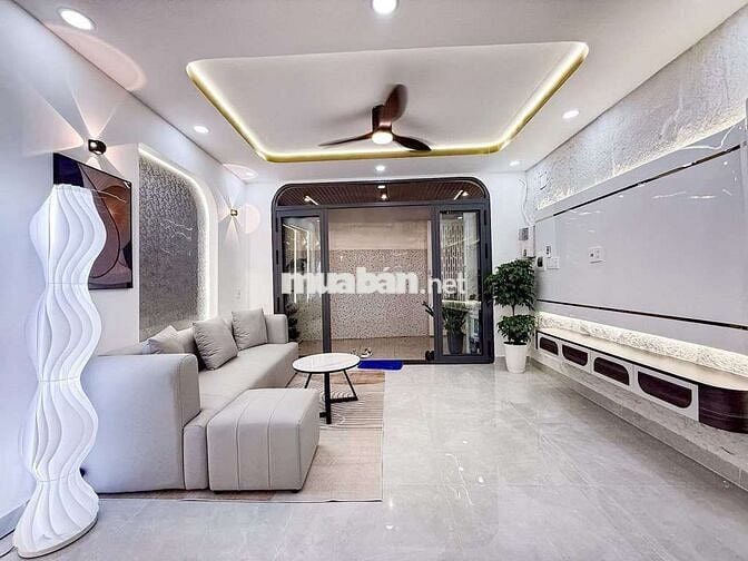 HẺM  XE HƠI THÔNG, HUỲNH VĂN NGHỆ, 48m2, 4 TẦNG, 4PN, ST, GIÁ 7, 85Ỷ