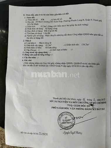 Bán nhà hẻm ôtô đường Đỗ Xuân Hợp