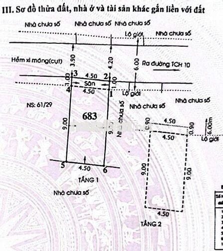 CHỦ CẦN TIỀN NÊN KÊU BÁN GẤP NHÀ 1/ LÂM THỊ HỐ TÂN CHÁNH HIỆP Q12 HCM