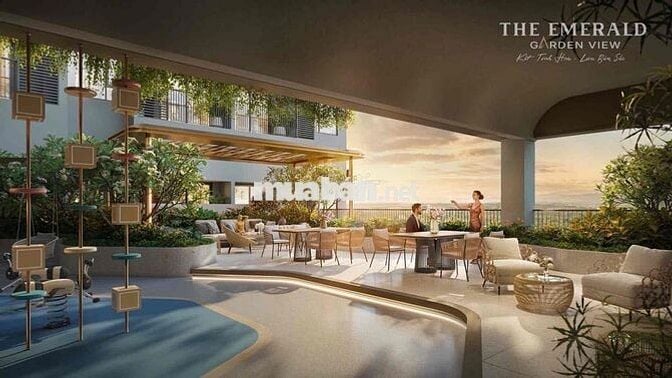 Chung cư THE EMERALD GARDEN VIEW giá 1 tỷ 390 Triệu đang F0, view sôn