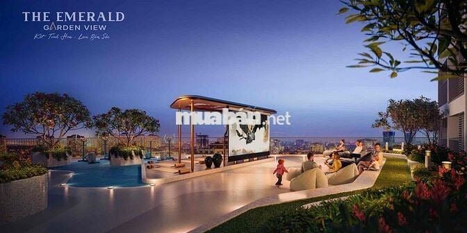 Chung cư THE EMERALD GARDEN VIEW giá 1 tỷ 390 Triệu đang F0, view sôn