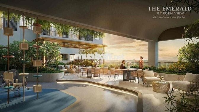 Chung cư THE EMERALD GARDEN VIEW giá 1 tỷ 390 Triệu đang F0, view sôn