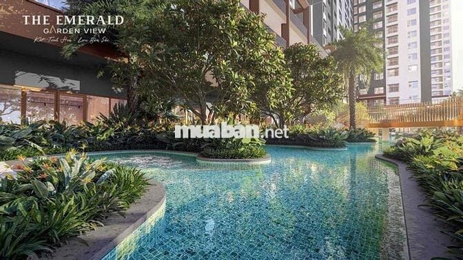 Chung cư THE EMERALD GARDEN VIEW giá 1 tỷ 390 Triệu đang F0, view sôn