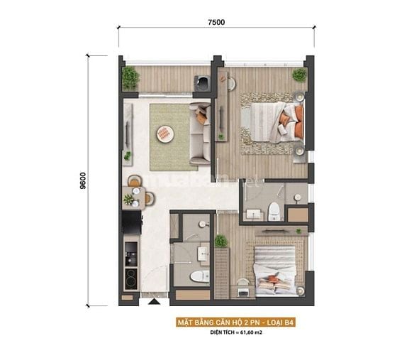 HÀNG ĐỘC QUYỀN! CĂN HỘ 2PN HÀNG ĐỘC QUYỀN CÓ GIỚI HẠN TỪ CHỦ ĐẦU TƯ