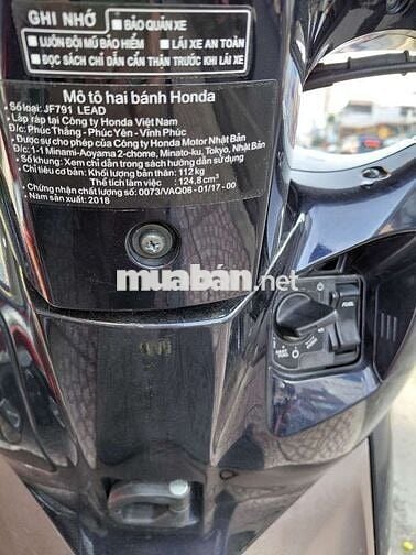 LEAD 125fi KHÓA SMARTKEY ÐK 2018 BÁN ÐÚNG 25TR500