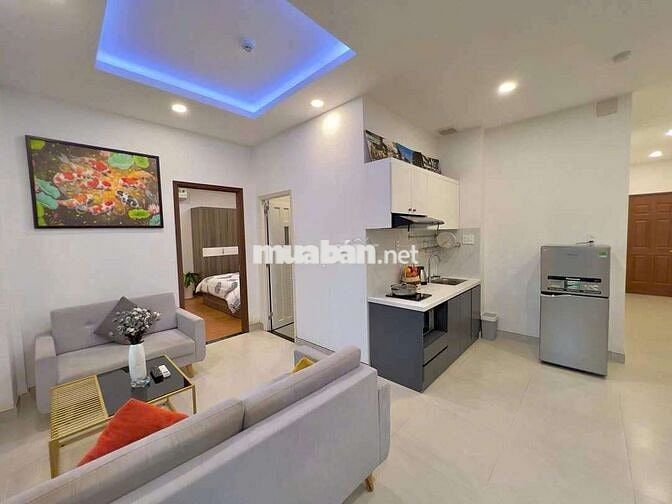 Căn hộ 55m2 1pn full nội thất mặt tiền Hồ Hảo Hớn - Q1