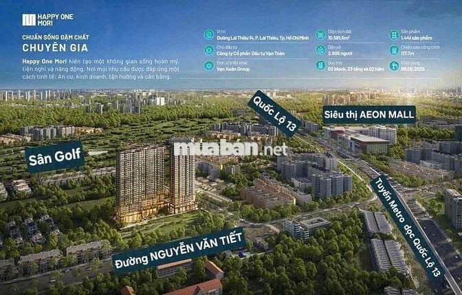 Dự án căn hộ 1PN - Happy One Mori Sống xanh, an lành, phong cách Nhật.