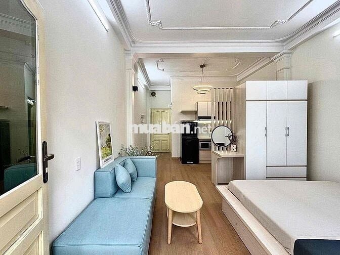 CHO THUÊ CĂN HỘ NGAY TRẦN ĐÌNH XU TÁCH BẾP BAN CÔNG AN NINH GIÁ RẺ T11