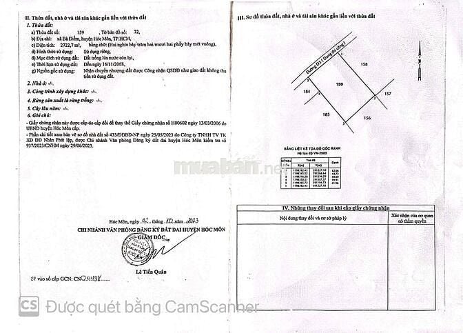 GẦN 1,1 Ha  MẶT TIỀN BÀ ĐIỂM 4 , xã BÀ ĐIỂM