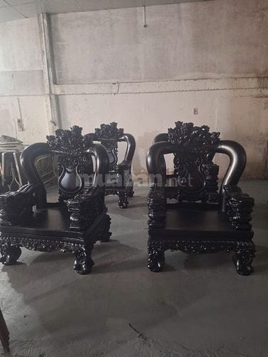 Hàng Mới ráp xong 2 bộ Bàn Ghế Tay 16-18 Mun Sừng