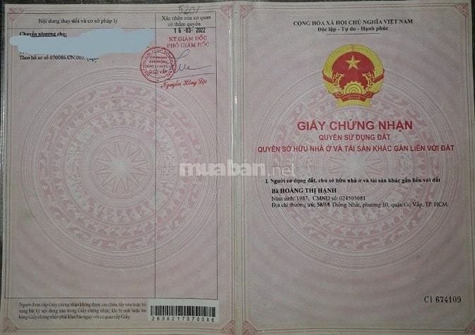 BÁN NHÀ CHÍNH CHỦ NHỎ NHỎ XINH XINH