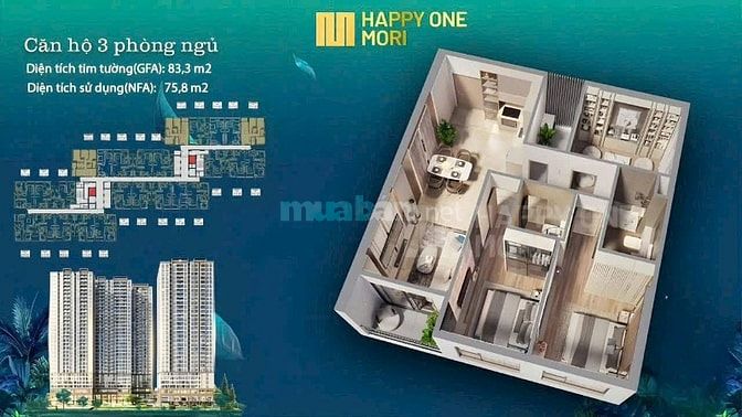 Sở hũu căn hộ cao cấp 2 PN giá chỉ 2.5 tỷ