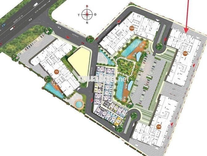 CĂN HỘ 2PN CHỈ TỪ 1,5 TỶ – THANH TOÁN CHỈ 300 TRIỆU - NGAY MT QL 1A