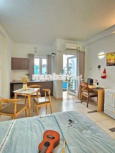Căn Hộ Studio 40m2 Ban Công Full Nội Thất Gần Chợ Bà Chiểu
