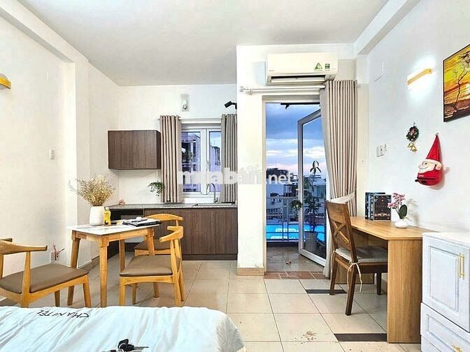 Căn Hộ Studio 40m2 Ban Công Full Nội Thất Gần Chợ Bà Chiểu